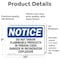 Signmission Do Not Throw Flammable Products In Trash OSHA Notice Sign, Vinyl Decal, 10in W x 7in L, 2PK OS-2PACK-NS-D-710-L-11384 - alternate 6
